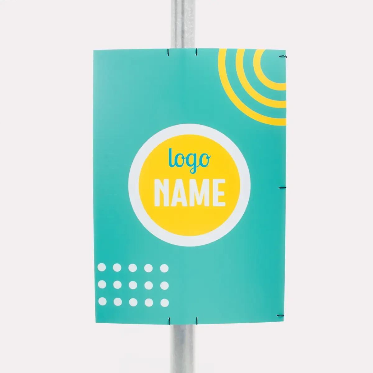 Lantaarnpaalbord 70x100 cm met 14 boorgaten